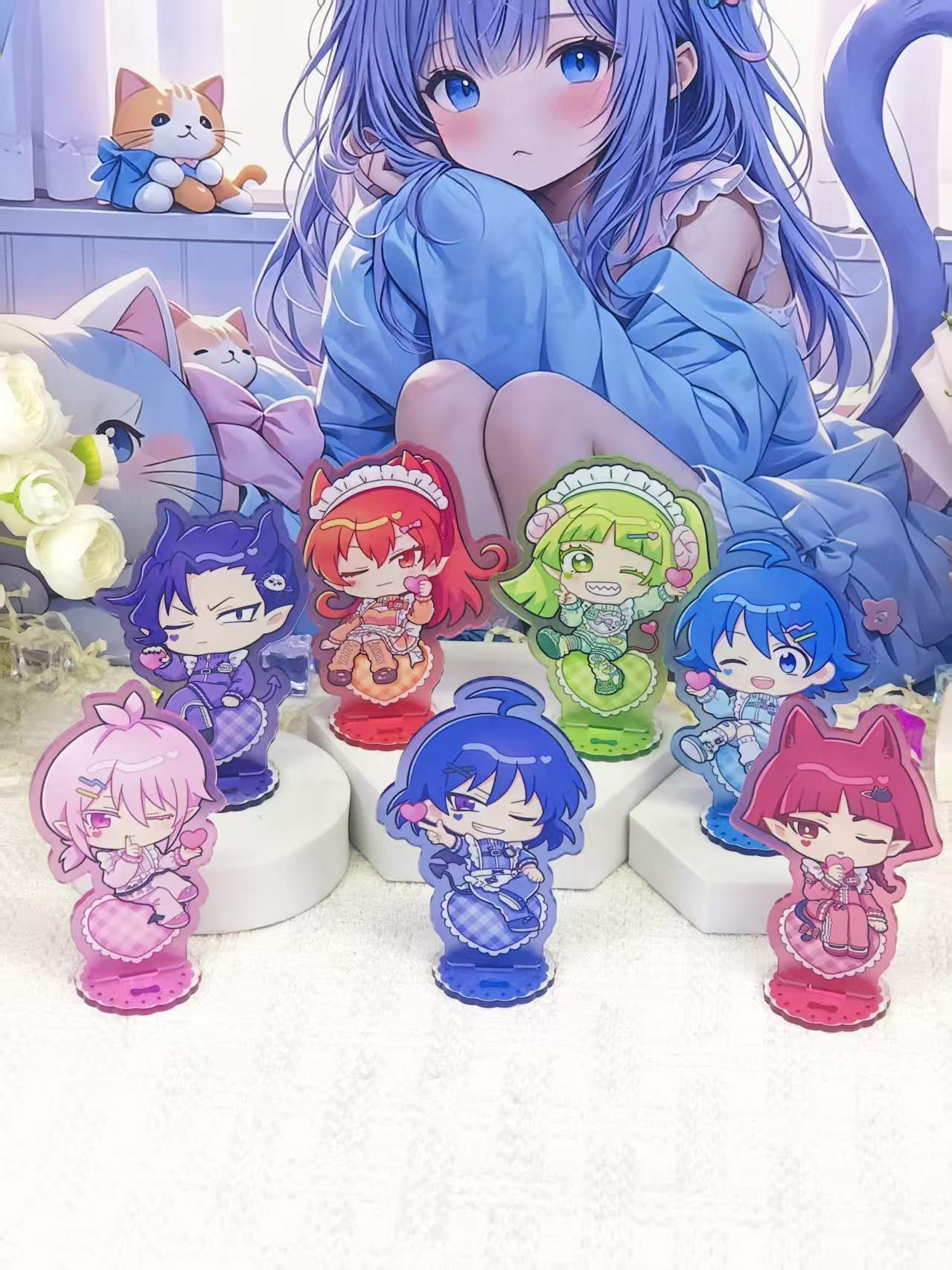 Anime Merchandise Collection - Iruma-kun Chibi Hizmetçi Tarzı Akrilik Stand